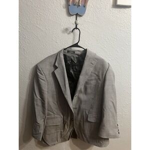 Mens Stafford Size  42S Gray Sport Coat‎ Blazer Jacket Wool